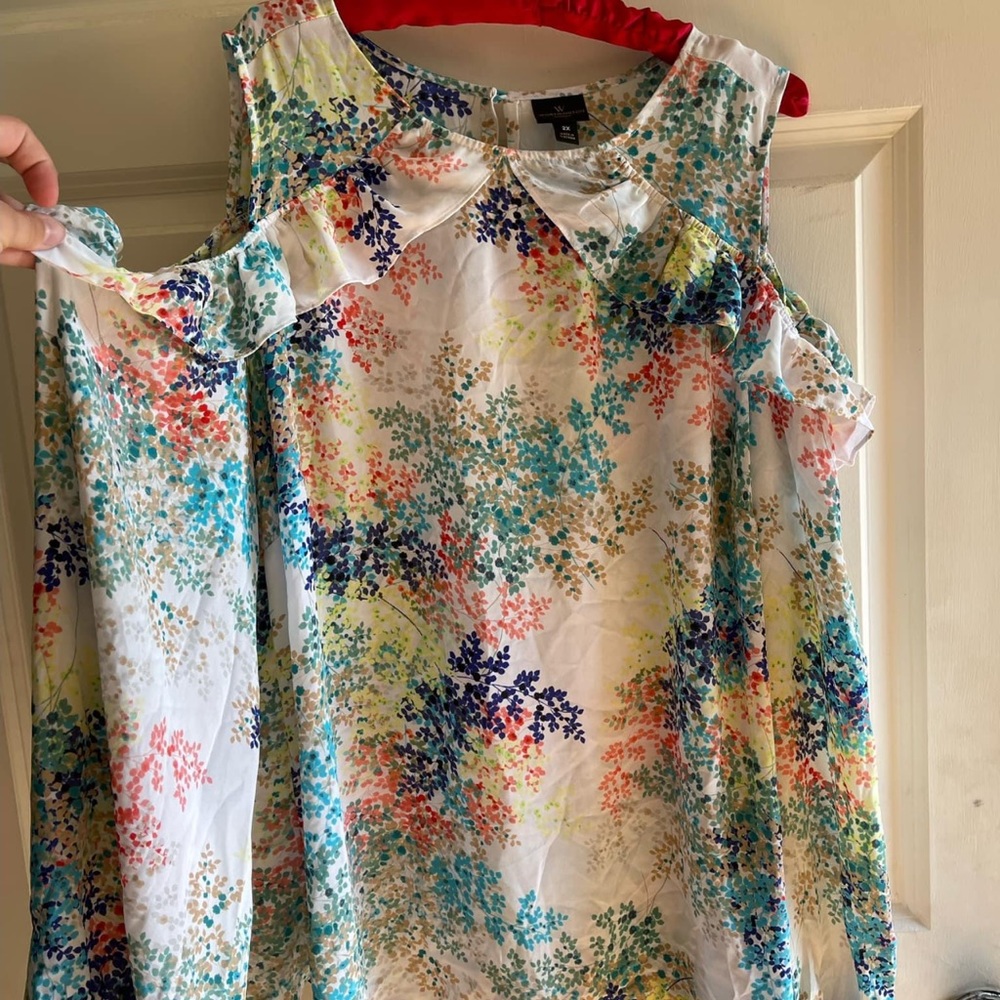 Cold shoulder Plus size Blouse